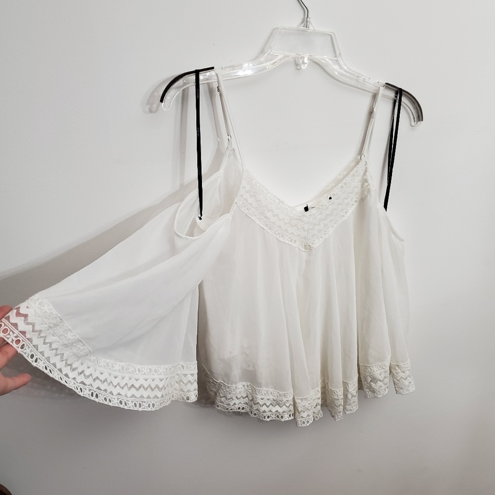 Flowy White Top